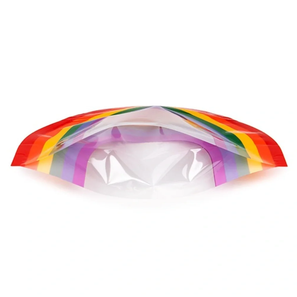 Rainbow Ziplock Pouches - 10 Count